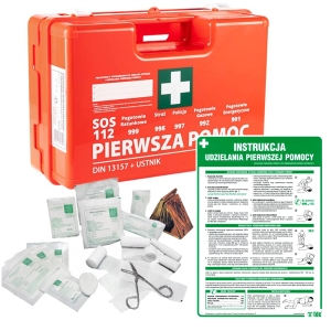     Zestaw: Apteczka K15 + Instrukcja udzielania pierwszej pomocy