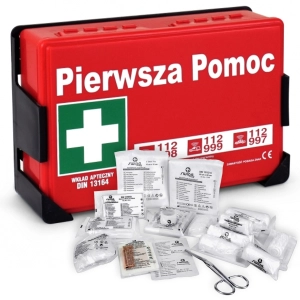    Apteczka zakładowa apteczka przemysłowa dla firm APA 04 DIN 13164 PLUS czerwona