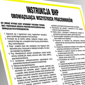 Instrukcja bhp pierwsza pomoc w nagłych wypadkach