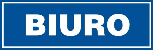 Tabliczka na drzwi - Biuro