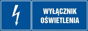 Znak elektryczny - Wyłącznik oświetlenia