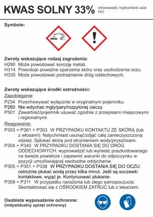 kwas solny karta charakterystyki