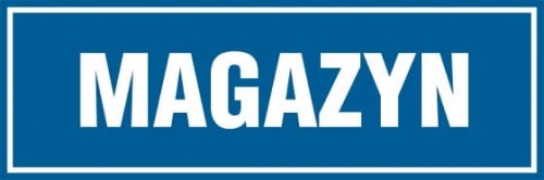 Tabliczka na drzwi – Magazyn