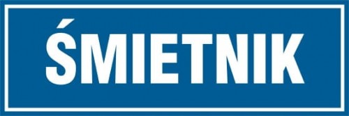 Tabliczka informacyjna – Śmietnik