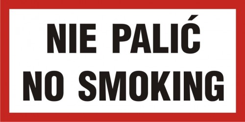 Nie palić - No smoking