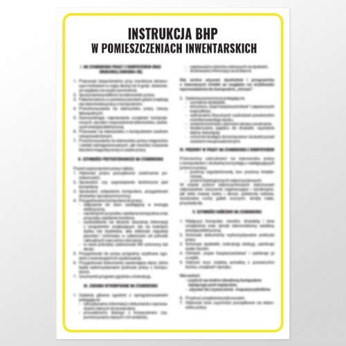 Instrukcja BHP w pomieszczeniach inwentarskich